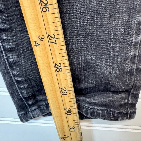 Madewell Jeans Womens Sz 24 Black Alley Straight Denim Pants Stretch Dark Casual - Picture 12 of 13